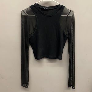 Zara mesh top